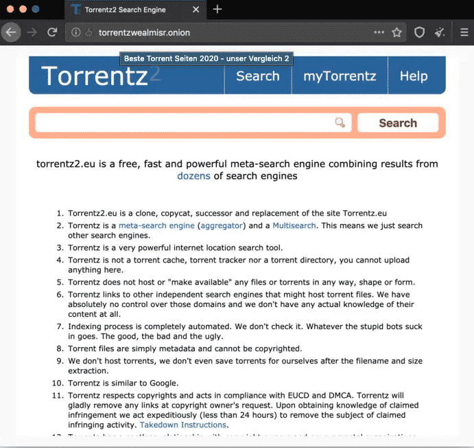 Beste Torrent Seiten - Darknet