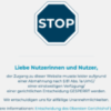 Webseite gesperrt