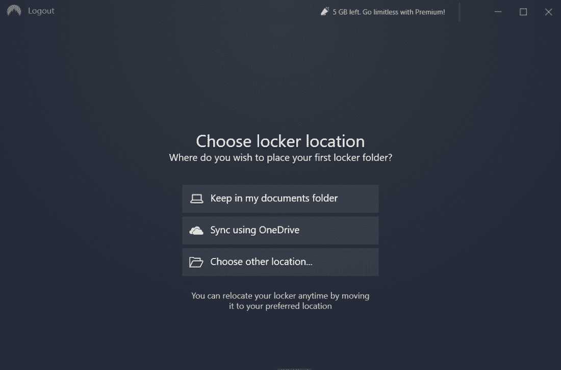 NordLocker: Create a Locker