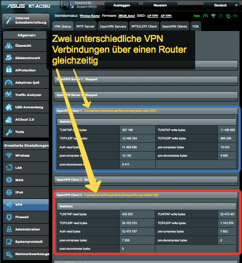 Perfect-Privacy VPN auf ASUSWRT by Merlin