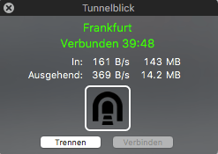 VPN-Tunnel verwenden um die Übertragung zu verschlüsseln