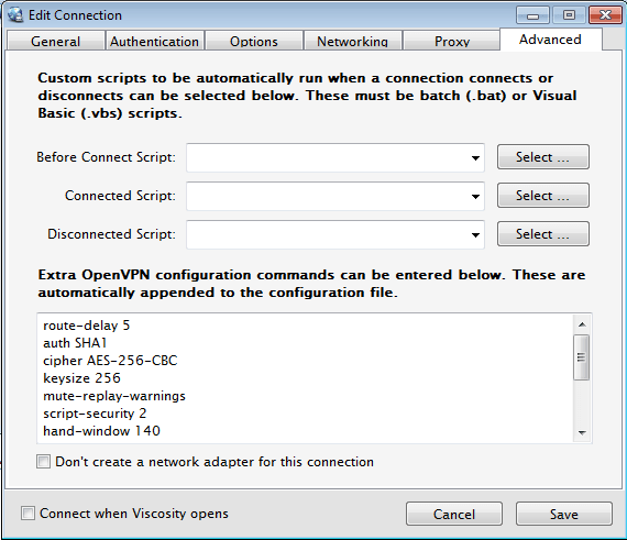 Viscosity VPN - KillSwitch 3