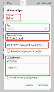 Anleitung: Android & Perfect-Privacy VPN mit PPTP Protokoll einrichten
