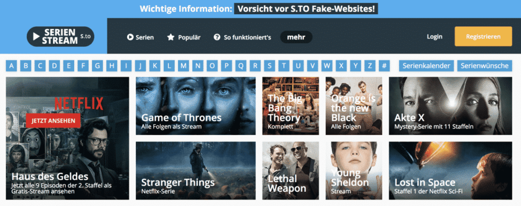 serienstream to, s.to etc.: Jetzt kostenlos Serien streamen