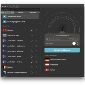 Surfshark VPN App macOS